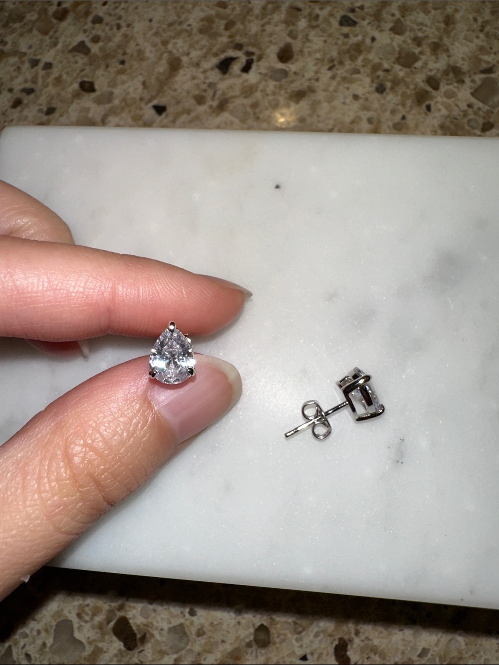 Pear studs - Picture 3 of 5